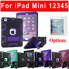 For iPad Mini 1/2/3/4/5/6 Shockproof Armor KickStand Kids Case /Screen Protector picture