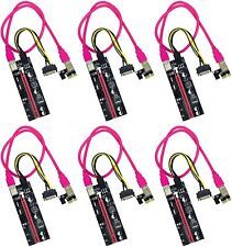 NEW 6 Pack GPU Mining Powered Riser Adapter VER009S PCI-E Riser Card For Bitcoin picture