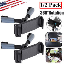 1/2PACK 360°Car Back Seat Headrest Mount Tablet Holder for 4.7-12.9” iPad iPhone picture