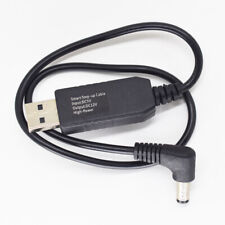 100pcs 40cm USB 2.0 A Male 5V to 12V Right Angle DC 5.5x2.1mm Male Step-Up Cable picture