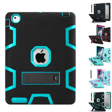 For iPad 2 3rd 4th Gen 9.7 in Hybrid Shockproof Heavy Duty Case Hard Stand Cover picture