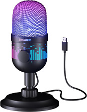 USB Gaming Microphone for PC Cardioid Mic with RGB Light for Streaming Podcast picture