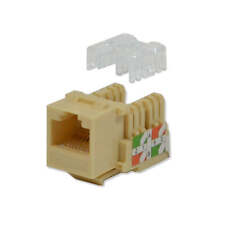Logico Keystone Jack Cat5e Ivory Network Ethernet 110 Punchdown 8P8C Wholesale picture