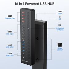 Acasis 16 Port USB-C 5Gbps Smart Charging Hub Splitter Powered Switch picture