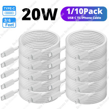 1/10X Lot 20W PD Fast Charger Cord USB-C Cable 3Ft 6FT For iPhone 14/13/12/11/XR picture