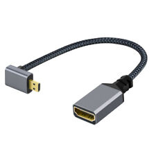 CABLECY 4K Type-D Micro HDMI 1.4 Male 90 Degree Right Angled to HDMI Female picture