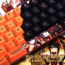 Anime DATE A LIVE Tokisaki Kurumi PBT Keycaps OEM for Mechanical Keyboard 108pcs picture