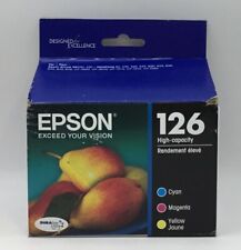 Epson 126 High Capacity Color Ink Cartridges Cyan Magenta Yellow Exp 6/24 