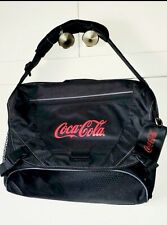 Coca-Cola Laptop Shoulder Bag Travel Case Airport Friendly Black Buckle 18x14x5 picture