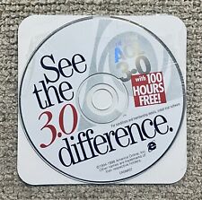 AMERICA ONLINE 3.0, See the 3.0 Difference, 100 Hours Free SEALED picture
