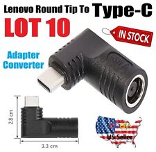 LOT 10 Lenovo 7.9 mm Round Tip to DC USB C Type C Adapter Converter For Desktop picture