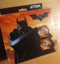 D.C. Comics Warner Bros Batman Begins TDK Blank Recordable CDsUnopened 10 CD picture
