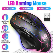 2.4GHz Wireless Gaming Mouse 7 Color USB Rechargeable Optical Mice for PC Laptop picture