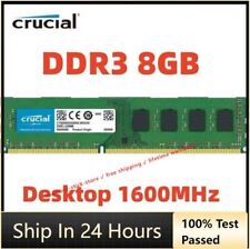CRUCIAL DDR3 8GB 1600 MHz 8GB 16GB 32GB PC3-12800 Desktop Memory RAM 240Pin DIMM picture