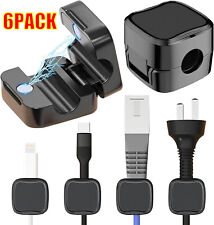 6Pcs Magnetic Cable Management Clips Phone Electric Charging Cord Holders picture