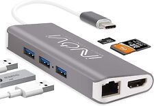 8-in-1 USB-C Hub: Type C Adapter Ethernet, 4K HDMI, & 3 USB 3.0 Ports Macbook picture