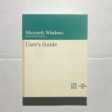 Vtg 1990 Microsoft Windows, (Graphical Environment), User's Guide Booklet Z-NIX picture