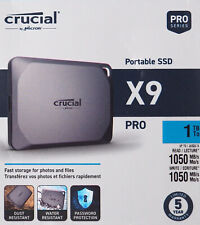 Crucial X9 Pro USB 3.2 Type-C Portable External SSD #CT1000X9PROSSD9 NEW SEALED picture