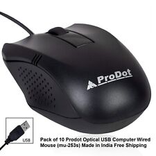 Pack of 10 Prodot Optical USB Computer Wired Mouse (mu-253s) Made in India picture