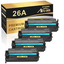 4 Pack CF226A Black Toner Compatible With HP 26A LaserJet Pro MFP M402dn M426 picture
