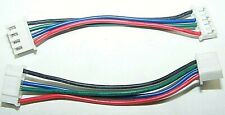LOT10 SHORT JUMPER MOTOR CABLE 75MM RED BLU GRN BLK 6 PIN2.0 4 PIN XH2.54 USA 3D picture