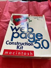 VINTAGE NEW IN SEALED BOX MACINTOSH COMPUTER SOFTWARE WEBPAGE 5.0 CONSTRUCTION K picture