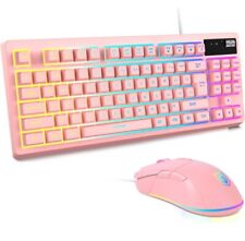 KOLMAX HUNTER RGB Pink Gaming Keyboard and Mouse picture
