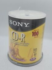NEW SONY CD-R 700MB 100 Pack 1x - 48x High Speed Sealed picture