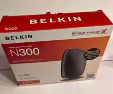 BELKIN N300 Wireless N Router NEW IN OPEN BOX F9K1002 ver. 104A picture