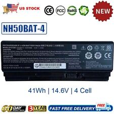 NH50BAT-4 battery For Clevo 6-87-NH50S-41C00 NH50RH NH55EDQ NH58EDQ NH70 NEW picture