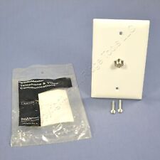 P&S White Coaxial Cable CATV Wallplate Video Jack F-Type F-Connector TPCATV-W picture