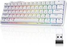 OPEN BOX - Tezarre TK61 Pro Bluetooth USB 60% Mechanical Gaming Keyboard picture