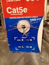 Cat 5e Blue Original 15 Lbs In Box 9 Lbs Left  Over 500 Feet picture