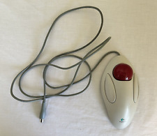 Vintage Logitech 804292-0000 T-CM14 Serial PS/2 Trackball Marble Computer Mouse picture
