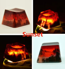 New Snow Mist Landscape Keycaps Resin Wood Handmade Switch Key Cap For Cherry MX picture