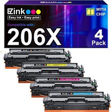 206X High-Yield Toner w/Chip, Compatible w/ HP, Sharp Prints, Set of 4 - NEW picture