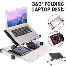 Portable Laptop Desk Foldable Lap Bed Tray Adjustable with COOLING FAN Portabl picture