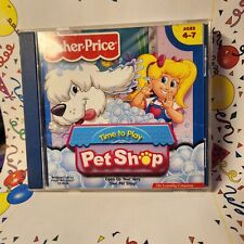 Fisher Price Time to Play Pet Shop Vintage PC Mac CD-ROM 1998 Ages 4+ Homeschool picture