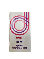 Vintage 1976 Digital DEC RT-11 System Reference Card picture