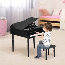 NNECW 30-Key Classic Baby Grand Piano with Bench & Music Rack-Black picture