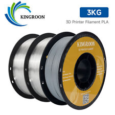 3KG PLA 1.75 mm 3D Printer Filament Bundles Rolls 2KG Transparent & 1KG Silver picture