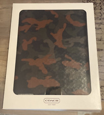 COACH Ipad Case 2 & 3  NEW IN BOX F64219 Heritage Molded Camo Orange Print picture