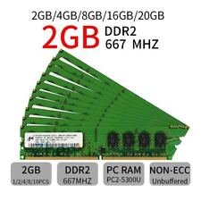 16GB 8GB 4GB 2GB PC2 5300U DDR2 667Mhz 1.8V DIMM For Micron Desktop Memory LOT picture
