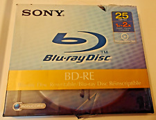 NEW & SEALED Sony Blu-Ray Rewritable BD-RE Dis  25GB 1x-2x Speed w/ AccuCore picture