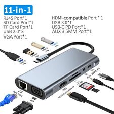 11-in-1 4K USB C 3.0 HUB Type C to HDMI-compatible USB 3.0 Adapter Type C HUB picture