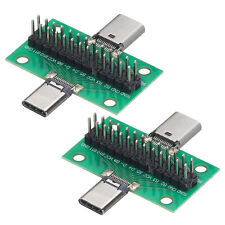 2pcs Type-C Male to Female USB 3.1  Test PCB Board Adapter  with Pin Header  picture