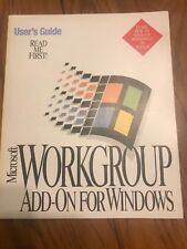 Microsoft Workgroup Add- On For Windows…Instruction Manual Only Ships N 24h picture