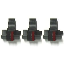 3 Pack - Compatible IR-40T Black/Red Ink Rollers, Works for Sharp EL1801P, Sharp picture