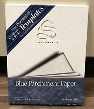 Southworth Blue Parchment Paper 24lb. 8-1/2