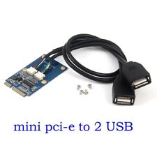 Mini PCI-E PCI Express to 5Pin Dual USB 2.0 Adapter Riser Card Extender picture